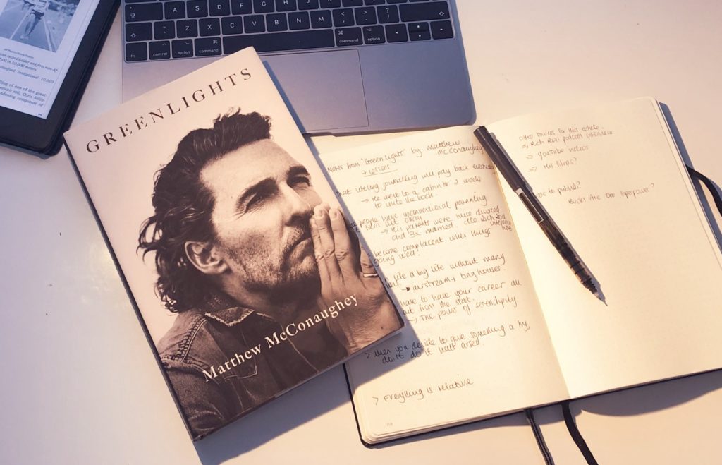 Matthew McConaughey’s Greenlights – 7 Lessons Learned